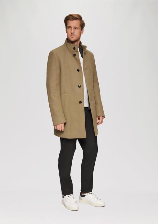 Actual product image S.Oliver Outdoor-Mantel Mantel aus Wollmix mit fixiertem Stepp-Einsatz