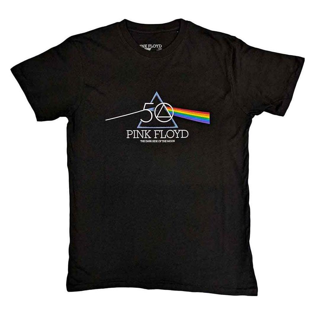 Pink Floyd, Herren, Shirts, 50th Prism Logo, Schwarz, (L)