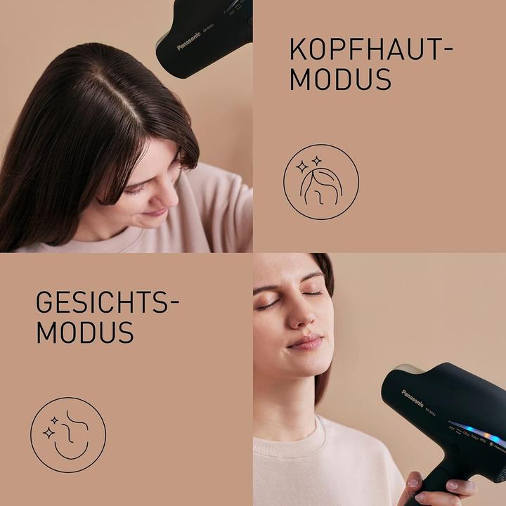 Actual product image Panasonic nanoe™ hair care series hair dryer EH-NA9J with double mineral technology - Champagne Gold (1800 W)