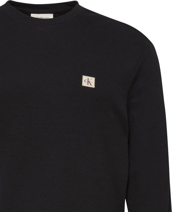 Actual product image Calvin Klein Jeans Ls Waffle Badge Crewnk Tee (L)