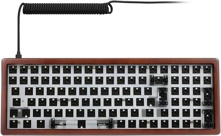 Actual product image Sharkoon SKILLER SGK50 S2 Wood Barebone (holz) (Barebone, Cable)