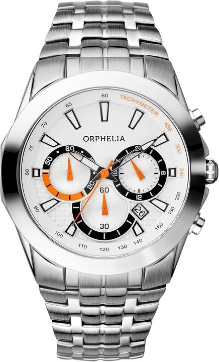 Orphelia Chronograph mit Datum, 24-Stunden-Anzeige, Stoppuhr und Leuchtzeigern (46 mm)
