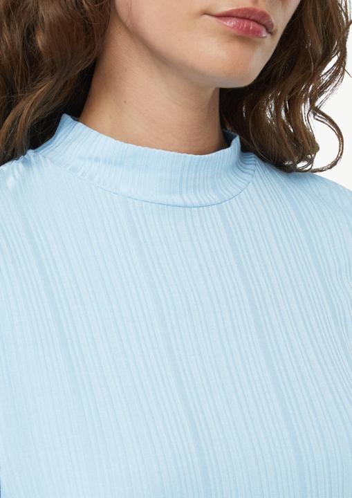 Actual product image Comma T-Shirt Schmales T-Shirt mit Stehkragen und Rippstruktur (32)