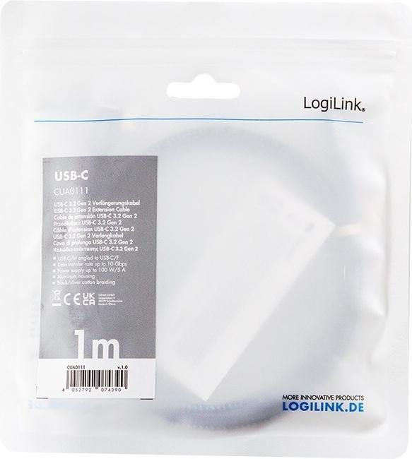 Produktbild LogiLink CUA0111 (1 m, USB 3.2 Gen 2, 100 W)