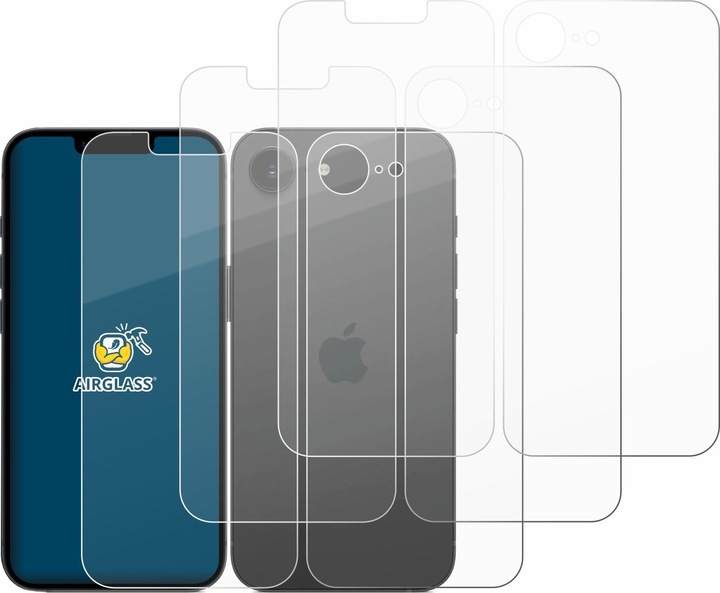 Produktbild BROTECT Schutzglas Schutzfolie Displayschutz Display Schutz Glas Folie klar (6 Stück, Apple iPhone 16e)