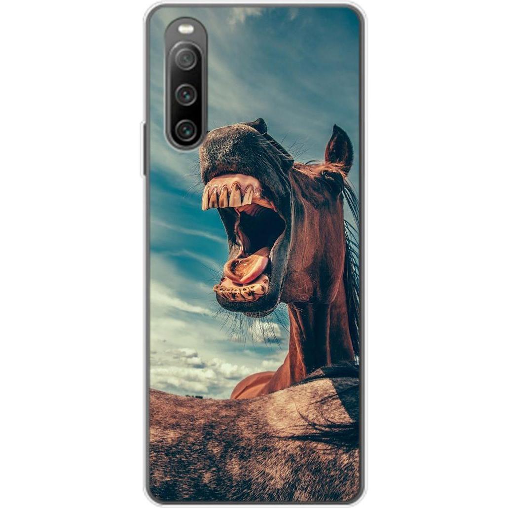 König Design Hülle Handy Schutz für Sony Xperia 10 IV Case Cover Tasche Bumper Etuis TPU Neu (Sony Xperia 10 IV), Smartp...
