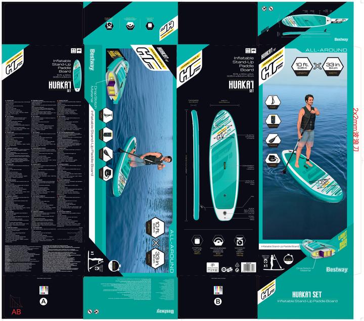 Image du produit Bestway HF SUP Set Huakai'I 305x84x15cm (10')