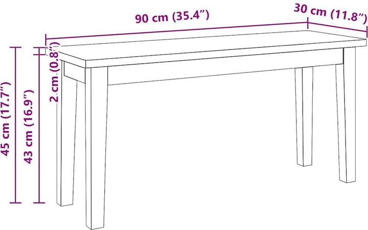 Actual product image VidaXL Mathilde (90 cm)