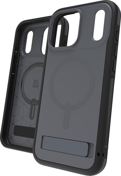 Produktbild Zagg Case für Apple iPhone 17 Pro Max Sedona Snap mit Kickstand charcoal (Apple iPhone 17 Pro Max)