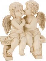 Image du produit IKO Paire d'anges sur le banc h = 24cm b = 18cm (24 x 18 cm)