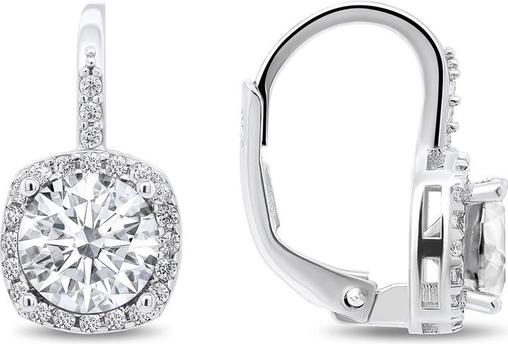Image du produit Brilio Silver - Charmants boucles d'oreilles en argent avec zircons EA122W