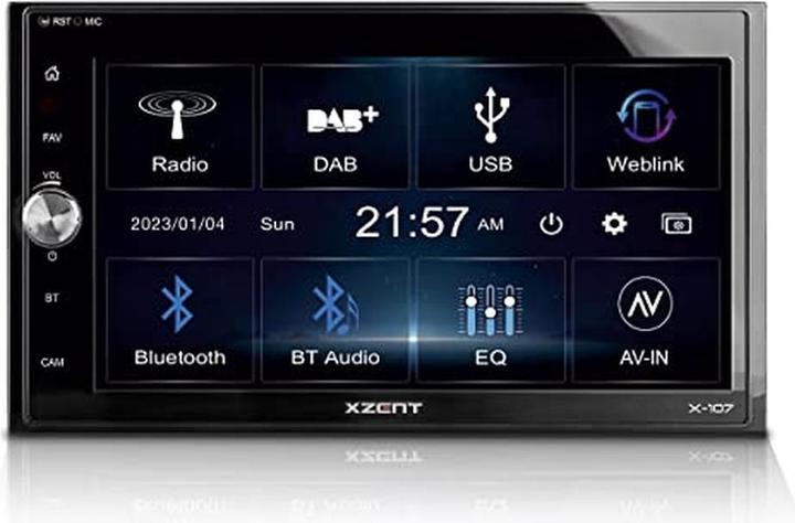 Produktbild Xzent X-107 2-Din 6.75 Infotainer DAB und Weblink Cast