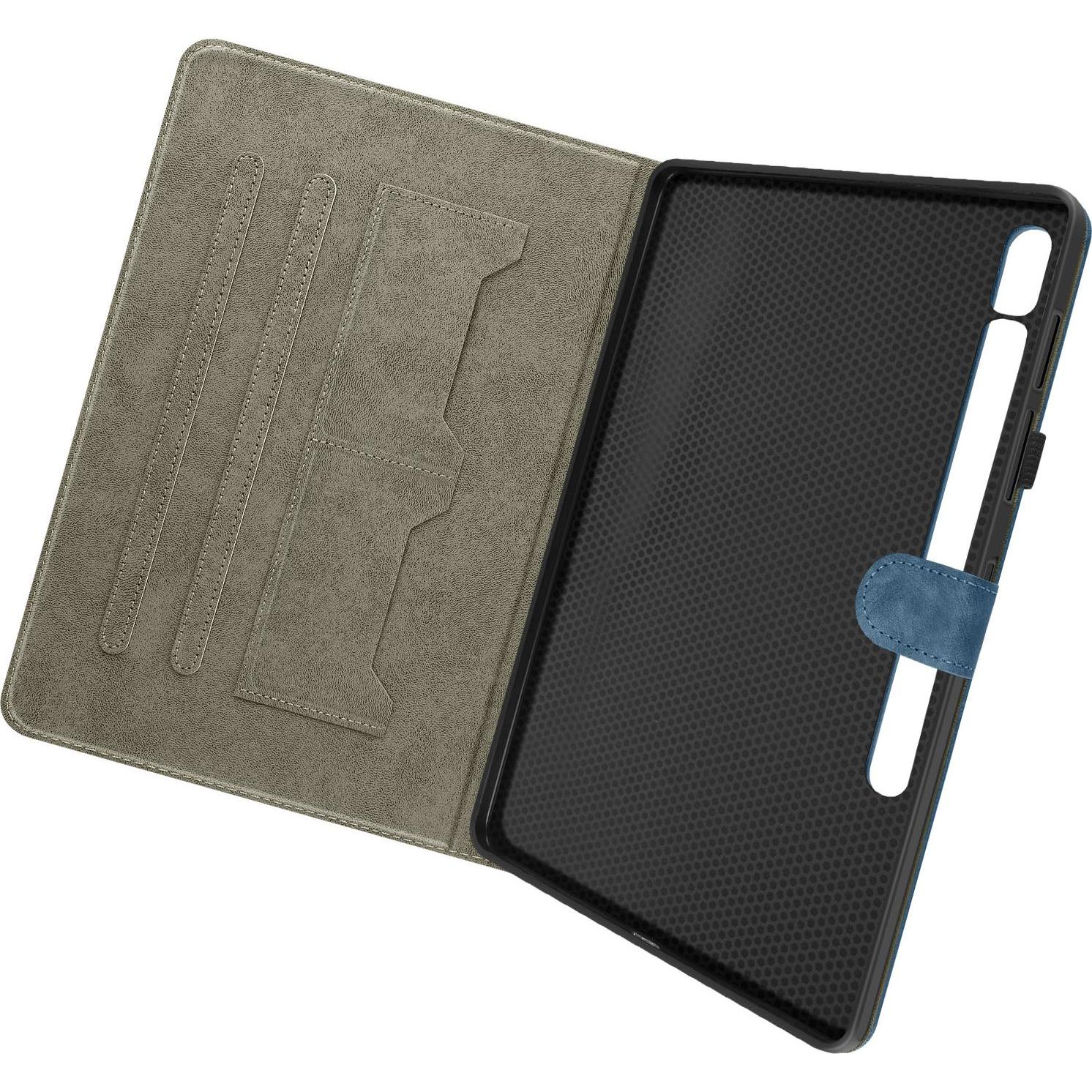 Thumbnail - Avizar Business Etui, Fächer und Standfunktion Series (Galaxy Tab S9 FE+), Tablet Hülle, Blau