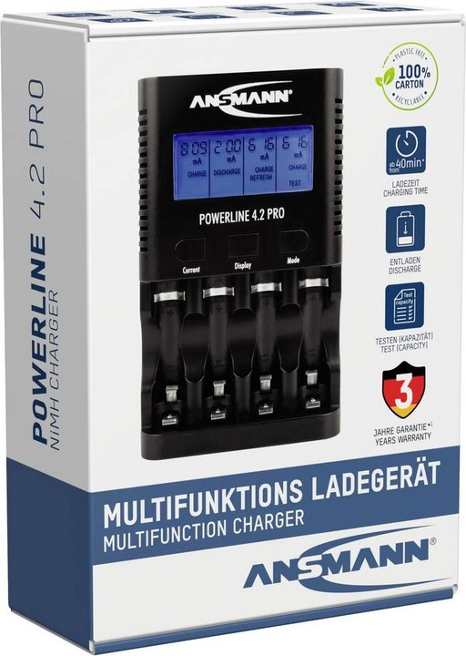 Actual product image Ansmann Powerline 4.2 Pro (1 pcs., AAA, AA, Chargers without battery)