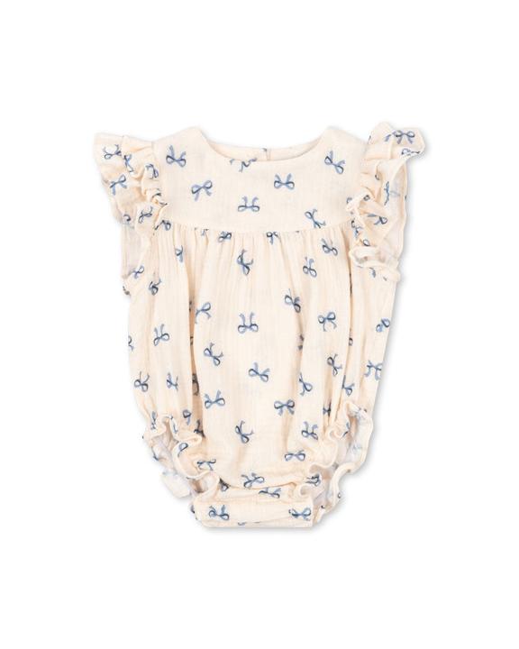 Produktbild Konges Slojd Coco Strampler Bow Bleu (80)