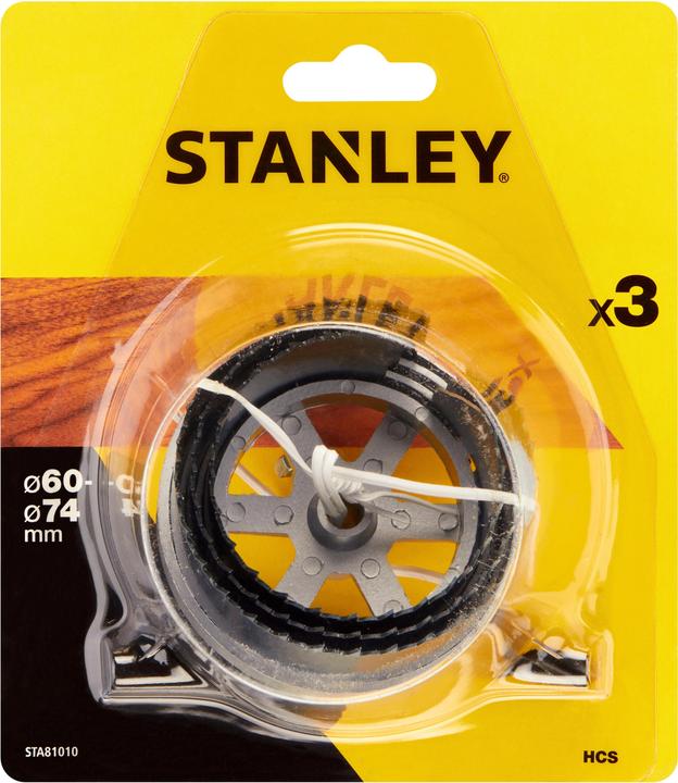 Image du produit Stanley HSS hole saw for wood - set fi = 60/67/74 mm (74 mm)