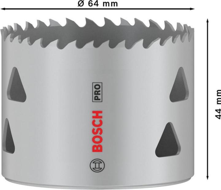 Produktbild Bosch Professional Zubehör PRO Multi Material Lochsäge, 64 mm, mit Gewinde (64 mm)