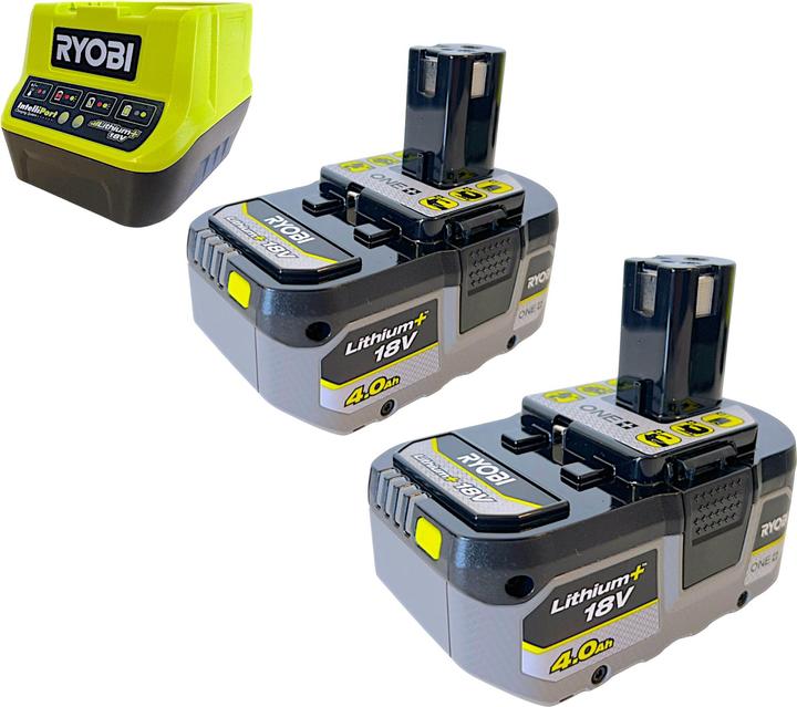 Image du produit Ryobi R18PL-0 Akku Hobel 18 V 82 mm + 2x Akku 4,0 Ah + Ladegerät