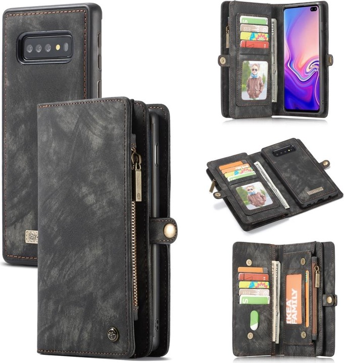 Produktbild Caseme Samsung Galaxy S10+ Echtleder Portemonnaie Karten Hülle