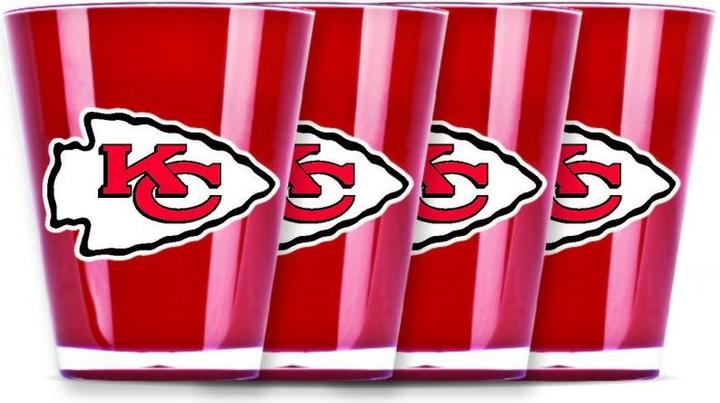 Actual product image NFL Kansas City Chiefs 4 Shot-Gläser