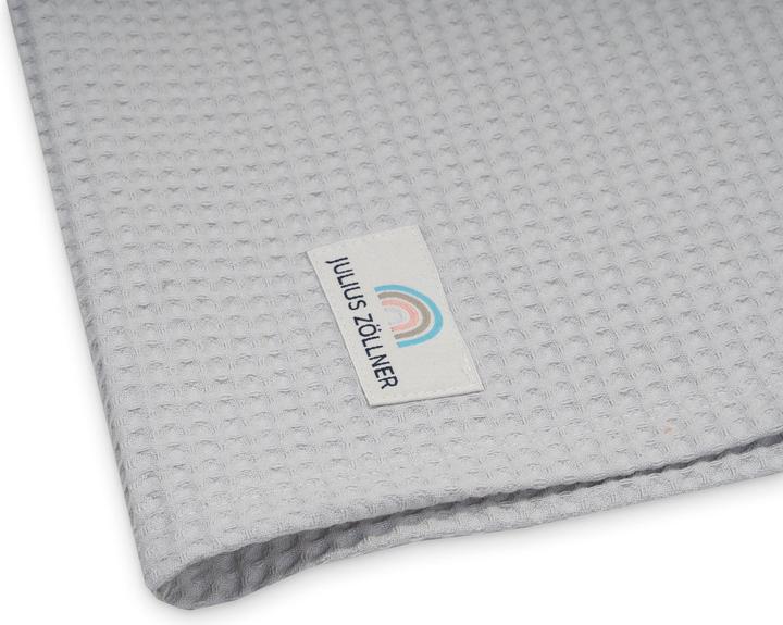 Actual product image Julius Zöllner Loop Comfy cover for Softy changing mat, waffle piqué Light Grey (85 x 75 cm)