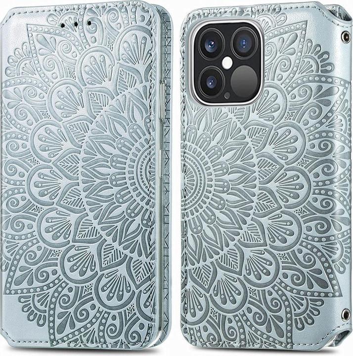 Produktbild König Design Hülle Handy Schutz für Apple iPhone 13 Pro Max Case Cover Tasche Etuis Grau Neu (Apple iPhone 13 Pro Max)