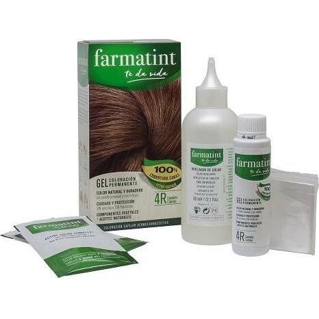 Farmatint, Haarfarbe, Gel 4r Kastanienbraun 135ml (Kastanienbraun)