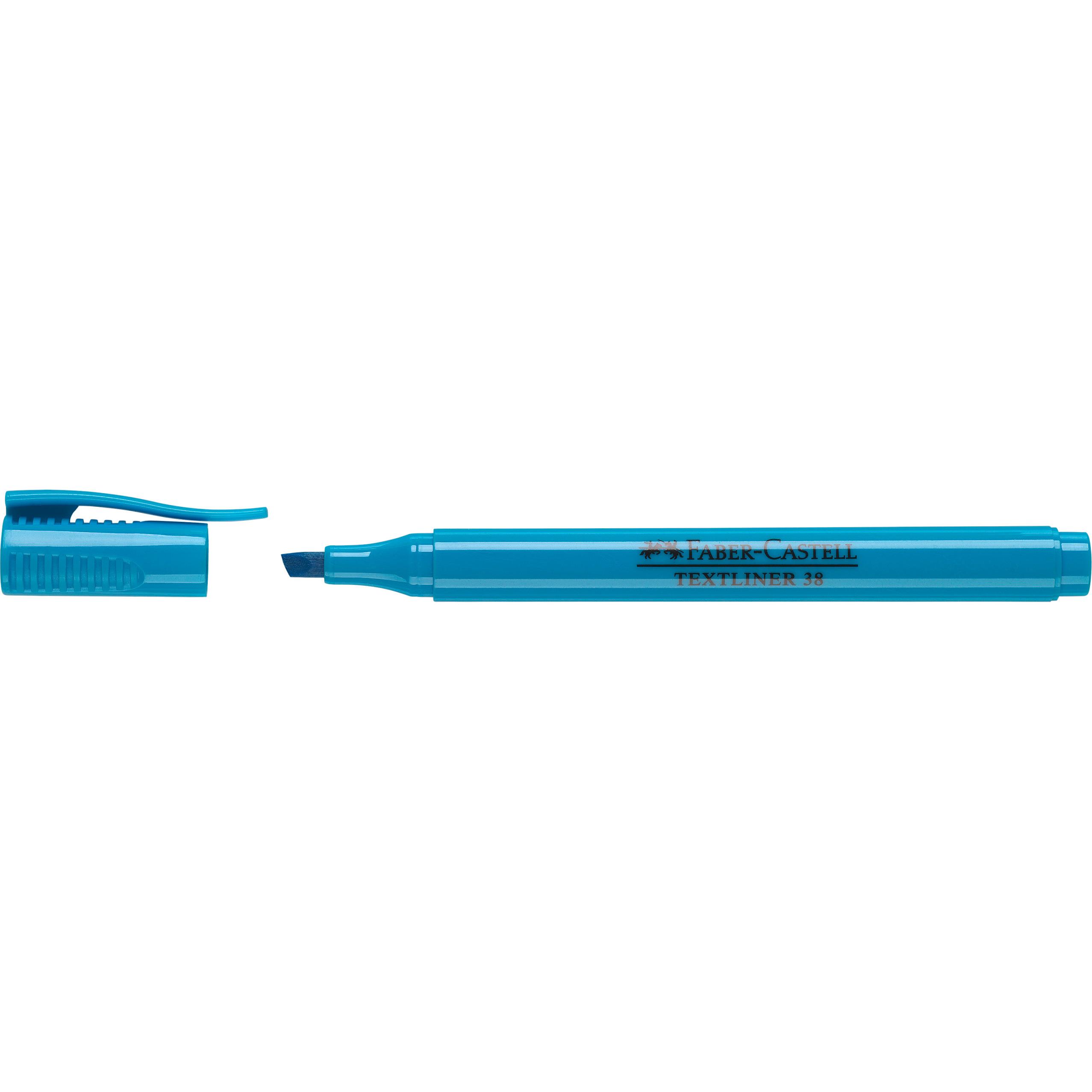 Faber-Castell, Marker, Textmarker 38 Stiftform (Blau, 5 mm, 1 x)