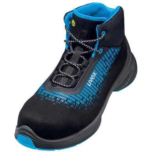 Uvex Safety, Sicherheitsschuhe, 6833748 Sicherheitsstiefel S2 Schuhgrösse (EU): 48 Blau, Schwarz 1 Paar (S2, 48)