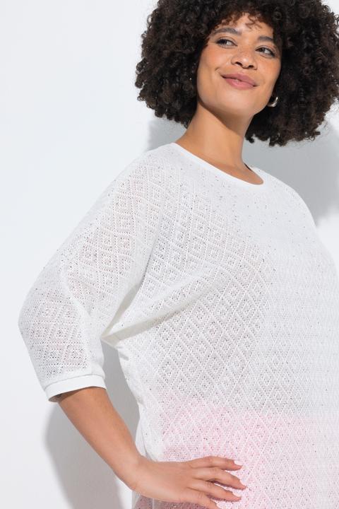 Produktbild Angel of Style Pullover, Loose Fit, Lochstrick, Fledermaus-halbarm (46, 48)