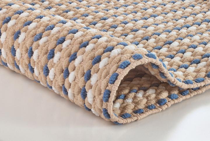 Produktbild Kleine Wolke Loop Badteppich 60x90 cm Polyester beige (60 x 90 cm)