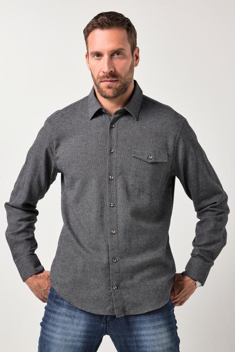 Produktbild JP1880 Flanellhemd, Langarm, Kentkragen, Modern Fit (4XL)