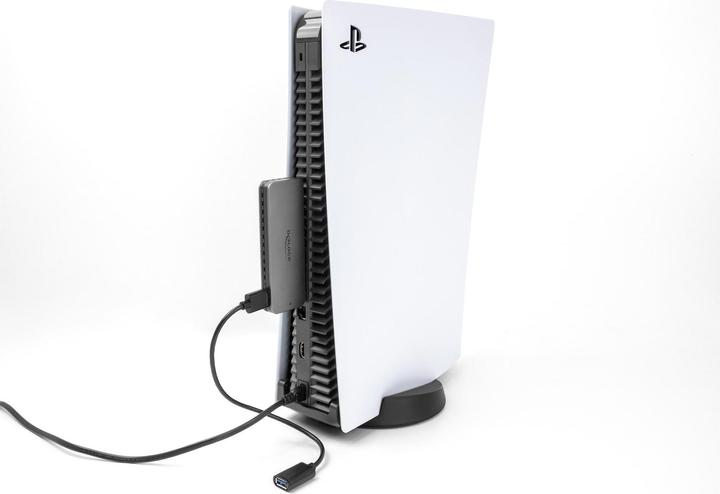 Actual product image Delock USB 3.2 Gen 2 enclosure for PlayStation®5 with M.2 NVMe slot (M.2)