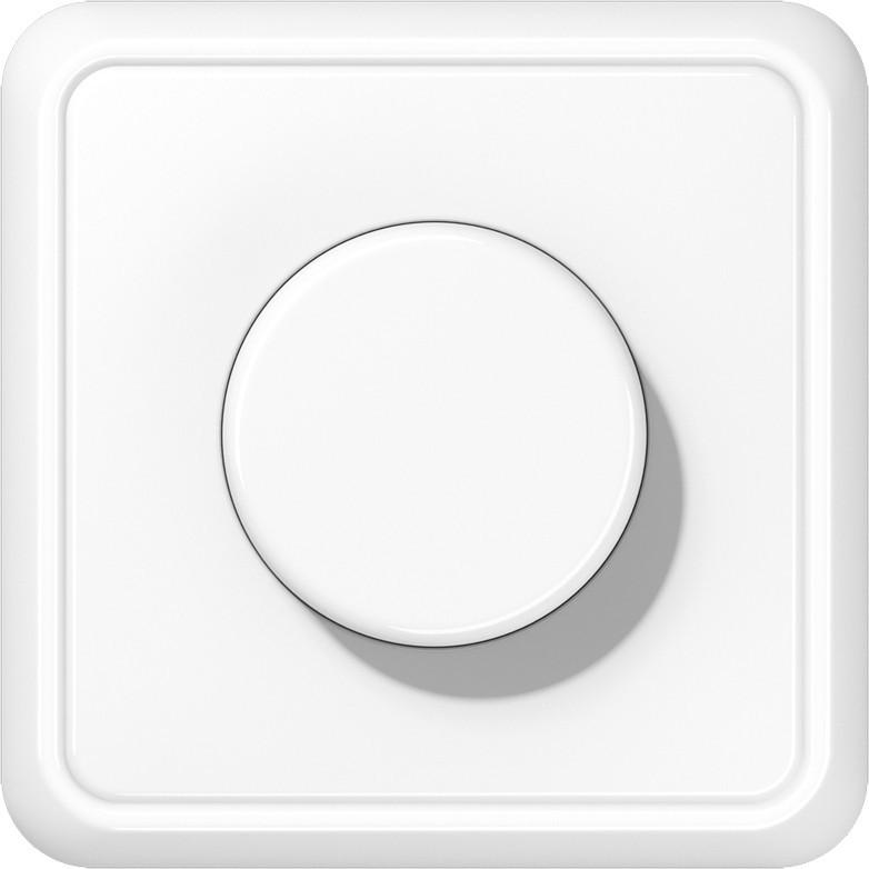 JUNG, Lichtschalter + Storenschalter, Dimmer Drehkn CD uni UP CD5544.03VWW