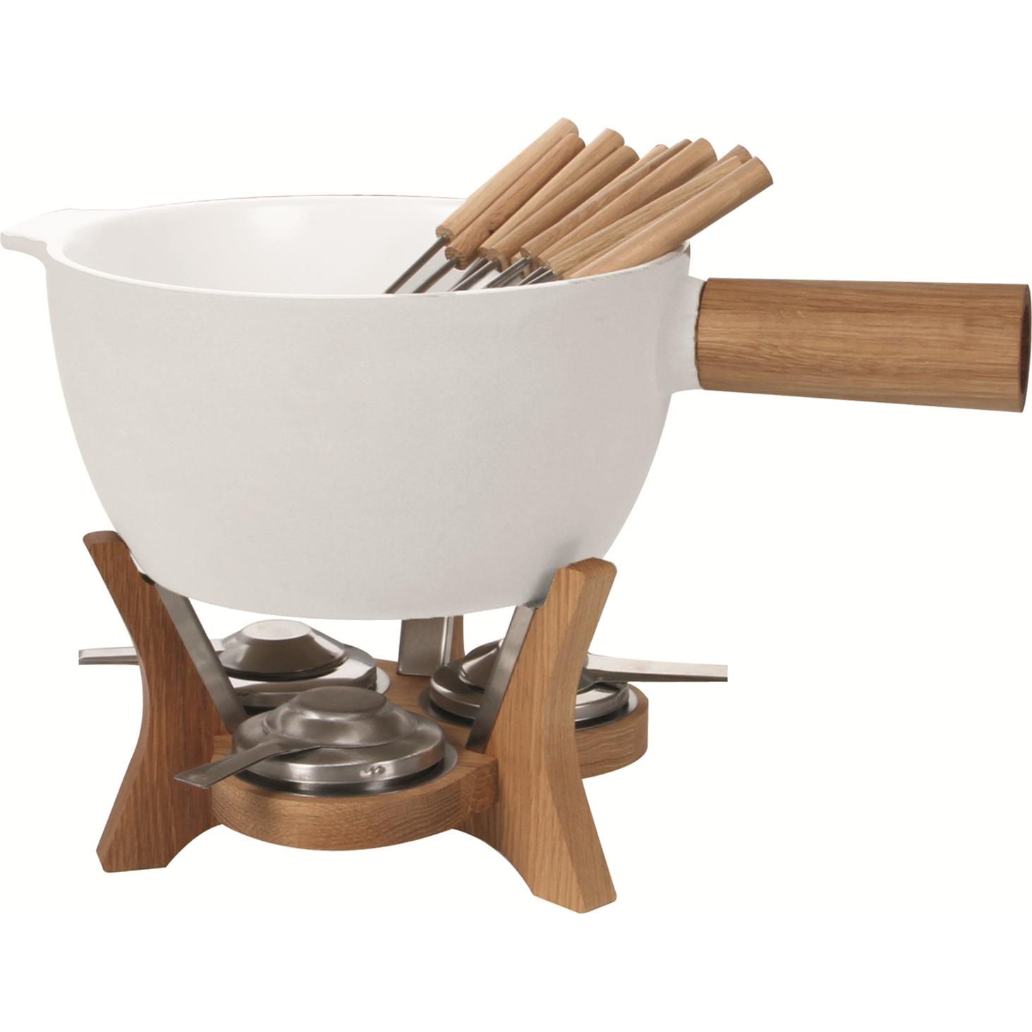 Boska Mr. Big, Set per fondue, Bianco