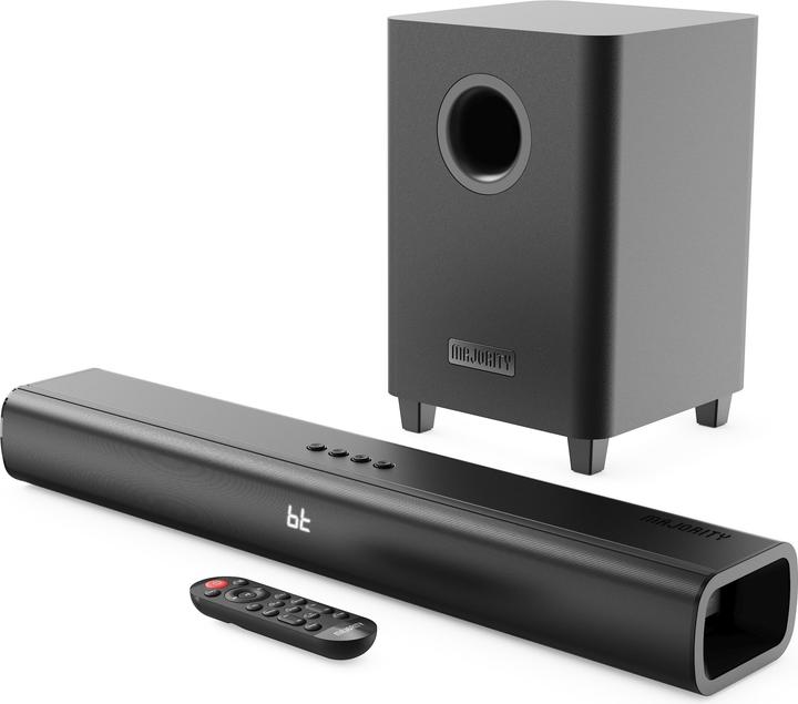 Majority Naga 60 Plus Bluetooth Soundbar + Wireless Sub - Black (300 W)