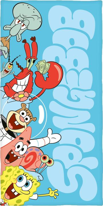 Herding Spongebob Schwammkopf Velours-Handtuch 75 x 150 cm (75 x 150 cm)