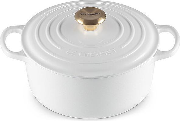 Produktbild Le Creuset 4,2 liter - Emaljeret støbejern - White (20 cm, Bräter + Schmortopf, Gusseisen)