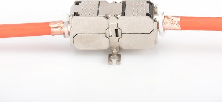 Produktbild Digitus Kupplung fur Feldanwendung CAT 6A 500 MHz fur AWG 22-26 geschirmt Keystone Design 26x35x80 mm (Keystone Modul)