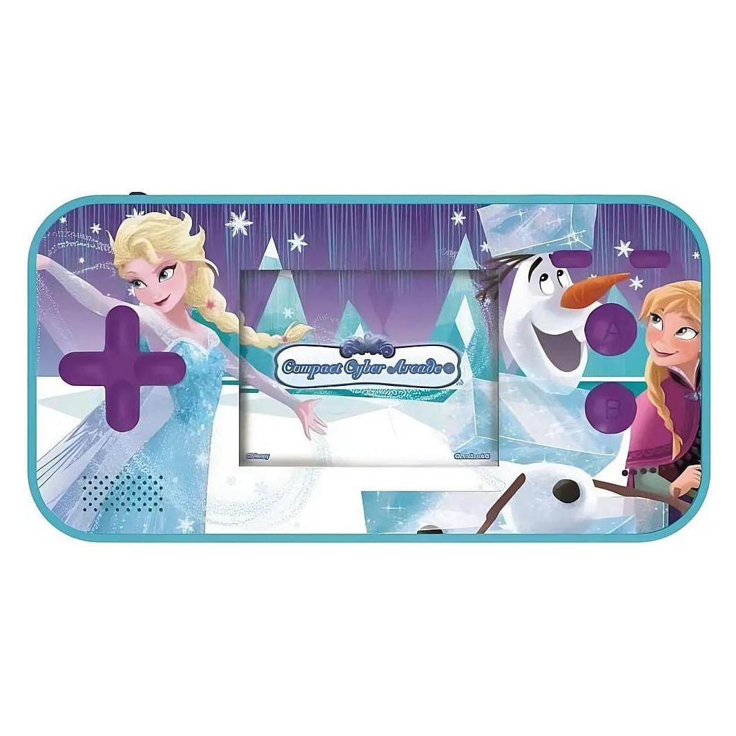 Lexibook JL2367FZ Disney Frozen Die Eiskönigin Elsa Compact Cyber Arcade Tragbare Spielkonsole, 1, Retro Gaming, Violett