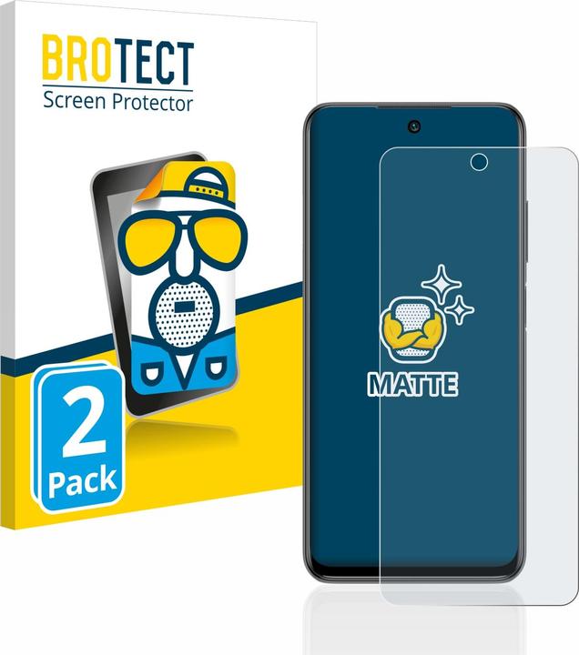 Actual product image BROTECT Anti-glare screen protector matt (2 Piece, Xiaomi Redmi Note 10 5G)