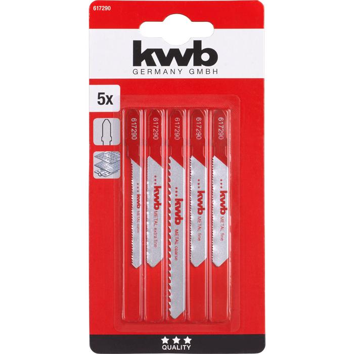 Thumbnail - kwb, Sägeblatt, 617290 Stichsägeblatt-Set für Metall 5 St.