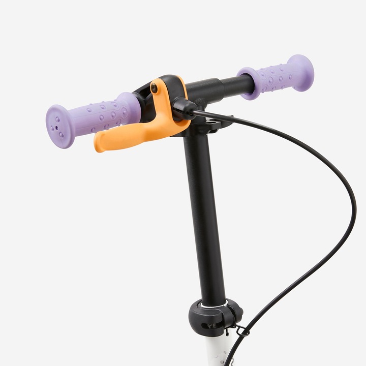Actual product image Oxelo Scooter Pedal scooter kids with brake - Play 5 white/purple