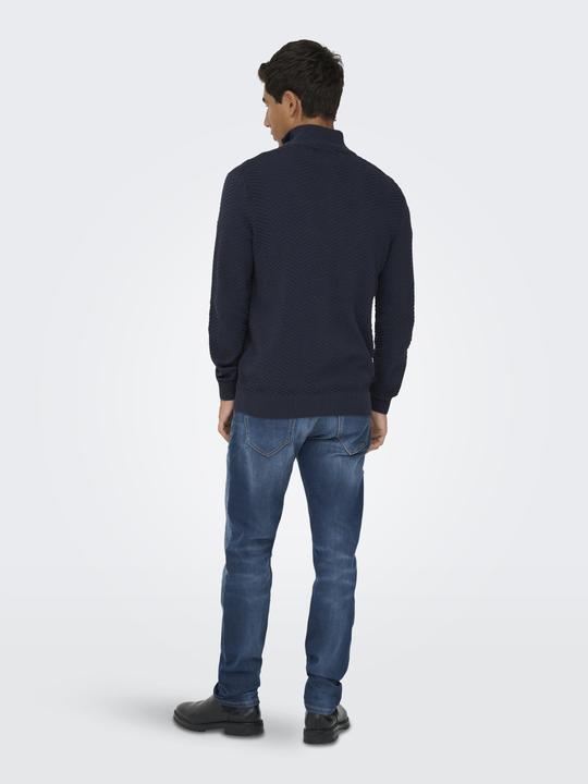 Immagine prodotto Only & Sons Onsmace Reg 12 Herringbon Half Zip Knit (L)