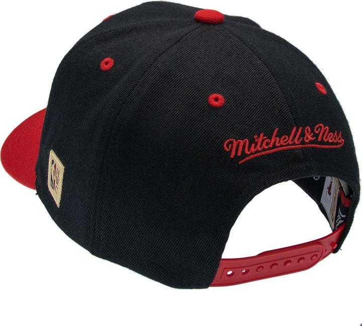 Produktbild Mitchell & Ness M&N Stretch Snapback Classic Red Cap - Chicago Bulls Schwarz (One Size)