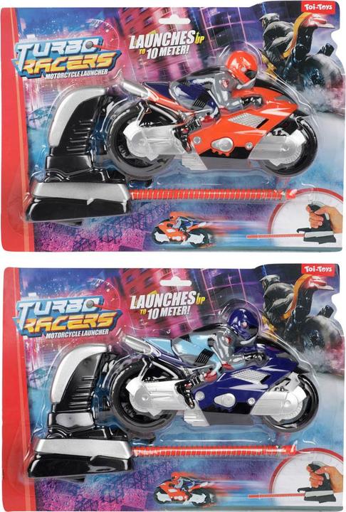 Produktbild Turbo Racers Fahrer auf Motorrad mit Launcher