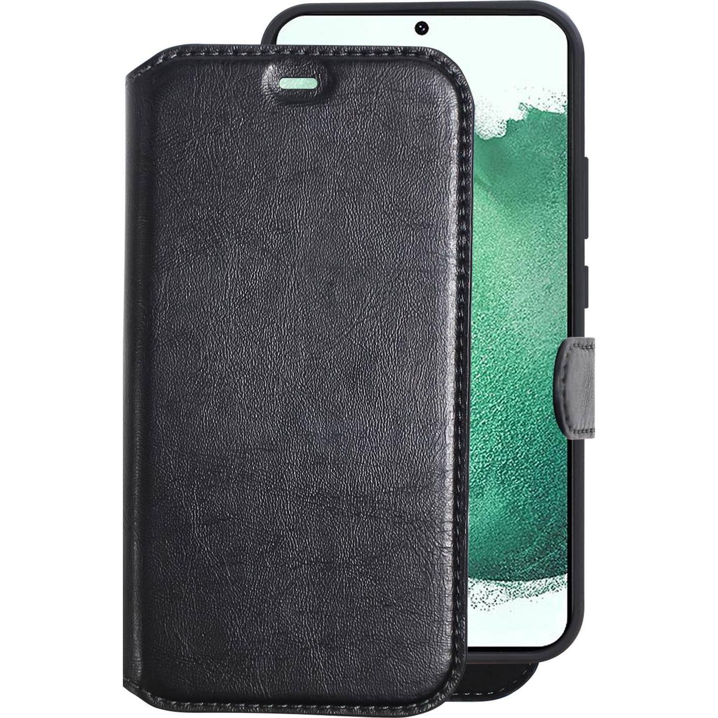 Champion 2-in-1 Slim Wallet Galaxy S22+ (Samsung Galaxy S22+), Smartphone Hülle, Schwarz