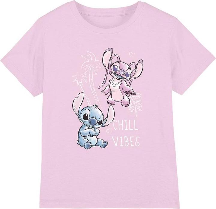 Immagine prodotto Lilo & Stitch Chill Vibes Maglietta Punto e Angelo Schizzo Ragazze (128)