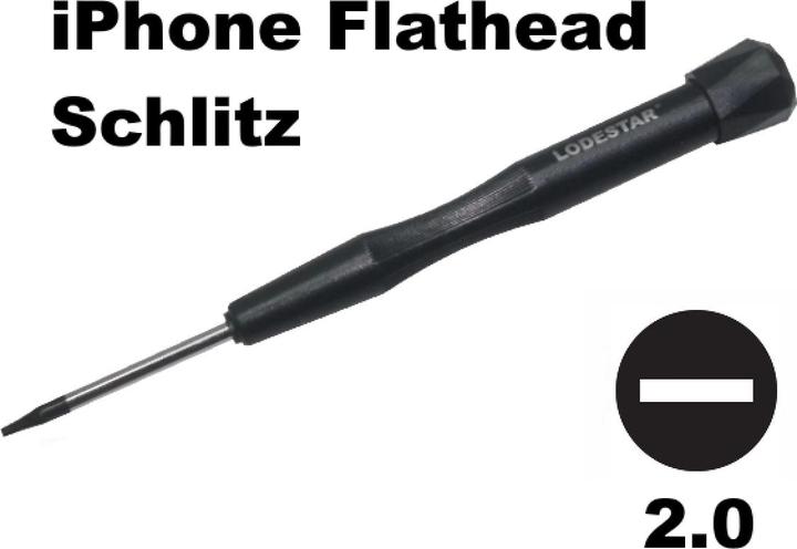 Actual product image Columbus McKinnon Precision Flat-Head Slotted Screwdriver 2.0mm x 36mm (Port)
