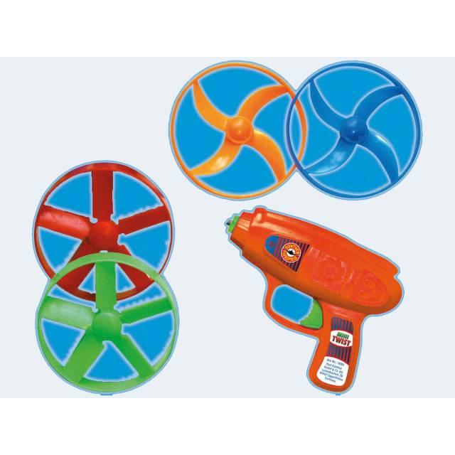 Günther Flugspiele Paul Günther 1693 - Propellerspiel Mini Twist, Flugspiel-Set für Kinder ab 5 Jahren, mit Startpisto